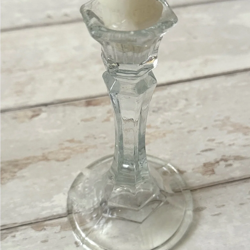 Crystal Taper Candle Holders Stands Set of 3 Tiered Heights Home Decor